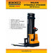 EKKO Electric Straddle Stacker | 138" Lift Height | 2640 lb Capacity | EB12E-138