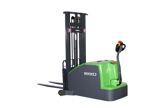 EKKO Lithium Counterbalanced Walkie Stacker | 130" Lift Height | 3000 lb Capacity | EK14C-130LI