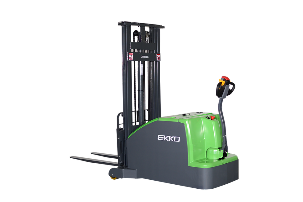 EKKO Lithium Counterbalanced Walkie Stacker | 130" Lift Height | 3000 lb Capacity | EK14C-130LI