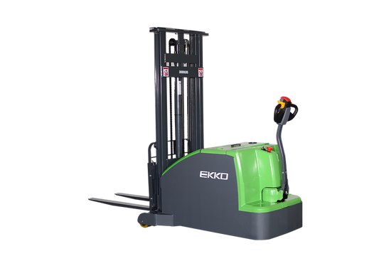 EKKO Lithium Counterbalanced Walkie Stacker | Side-Shifting | 130" Lift Height | 3000 lb Capacity | EK14CS-130LI