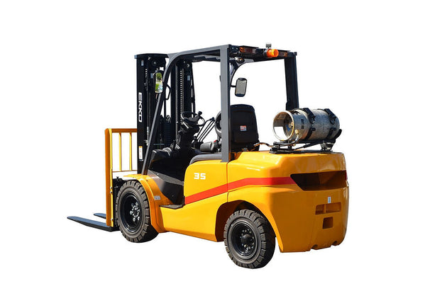EKKO Pneumatic Propane Forklift (LPG) 7,000 lbs cap, 185" Lift Height - EK35TLP
