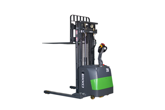 EKKO Lithium Straddle Stacker | Side-Shifting | 189" Lift Height | 4400 lb Capacity | EB20CS-189LI