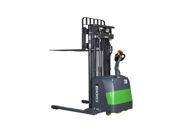 EKKO Lithium Straddle Stacker | Side-Shifting | 189" Lift Height | 4400 lb Capacity | EB20CS-189LI