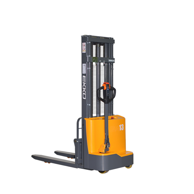 EKKO Electric Straddle Stacker | Fork Over | 118" Lift Height | 2800 lb Capacity | EB13CD
