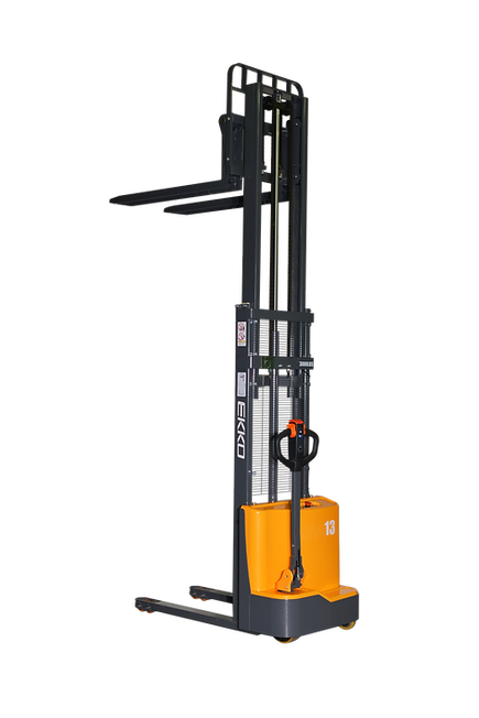 EKKO Electric Straddle Stacker | Fork Over | 118" Lift Height | 2800 lb Capacity | EB13CD