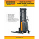 EKKO Fork-Over Semi-Electric Stacker | 119" Lift Height | 3300 lb Capacity | EA15C