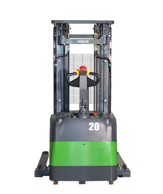 EKKO Lithium Straddle Stacker | Side-Shifting | 216" Lift Height | 4400 lb Capacity | EB20CS-216LI