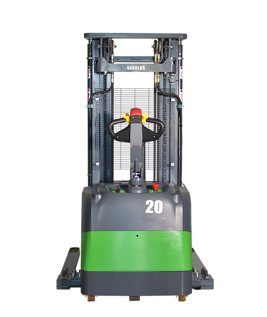 EKKO Lithium Straddle Stacker | Side-Shifting | 216" Lift Height | 4400 lb Capacity | EB20CS-216LI