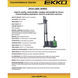 EKKO Lithium Counterbalanced Walkie Stacker | 130" Lift Height | 3300 lb Capacity | EK14-130Li