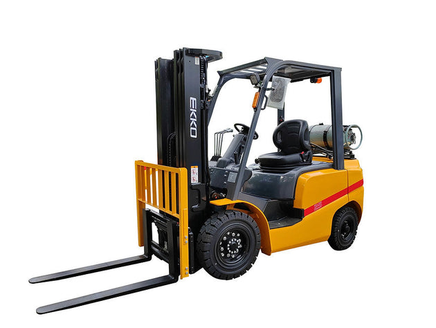 EKKO Pneumatic Propane Forklift (LPG) 4,000 lbs Cap, 185" Lift Height - EK20TLP