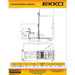 EKKO Lithium Counterbalanced Walkie Stacker | SIDE-SHIFTING | 130" Lift Height | 3300 lb Capacity | EK14S-130LI