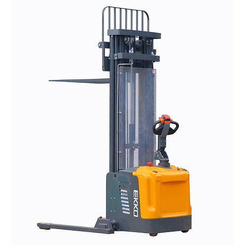 EKKO Electric Straddle Stacker | 216" Lift Height | 4400 lb Capacity | EB16EA
