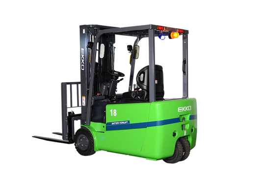 EKKO 3-Wheel Lithium Forklift | 4,000 lbs Capacity | 185" Lift Height | EK18AT-185LI