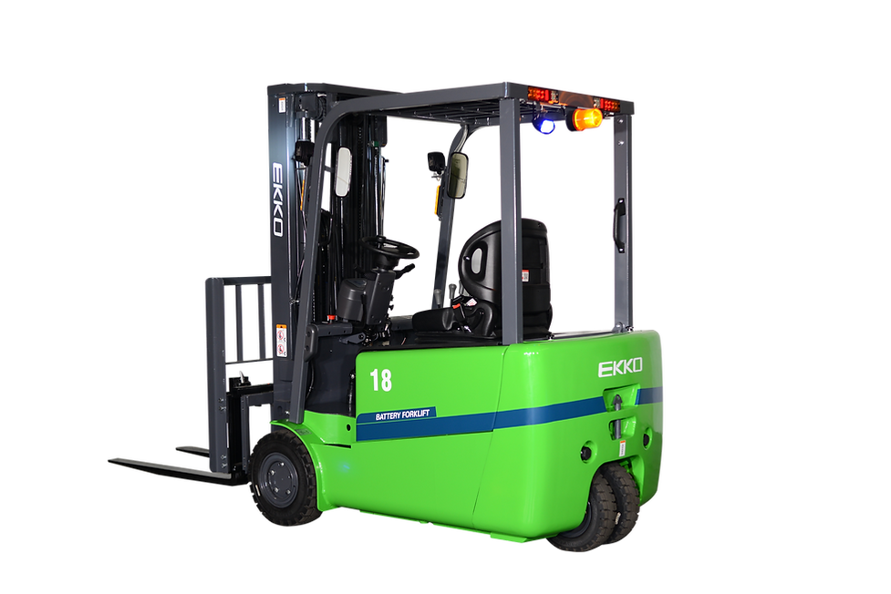 EKKO 3-Wheel Lithium Forklift | 4,000 lbs Capacity | 185" Lift Height | EK18AT-185LI