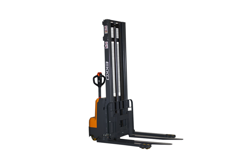 EKKO Electric Straddle Stacker | 138" Lift Height | 3000 lb Capacity | EB14C-138