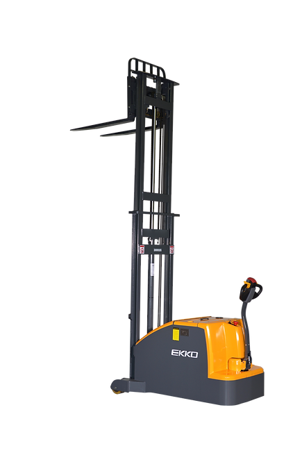 EKKO Counterbalanced Walkie Stacker | 130" Lift Height | 3000 lb Capacity | EK14C-130