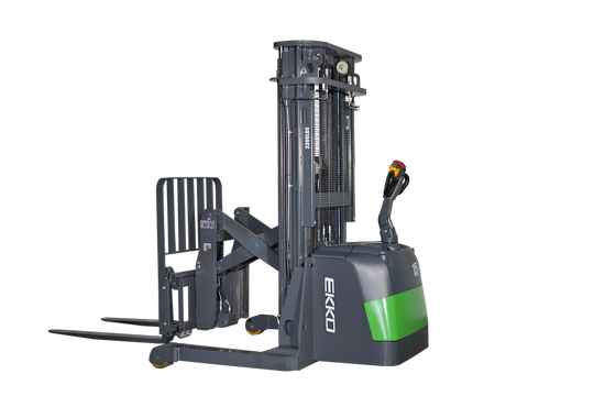 EKKO Lithium Walkie Reach Truck 3300 lb Cap., 189" Height, Side Shift - ER15-189LI