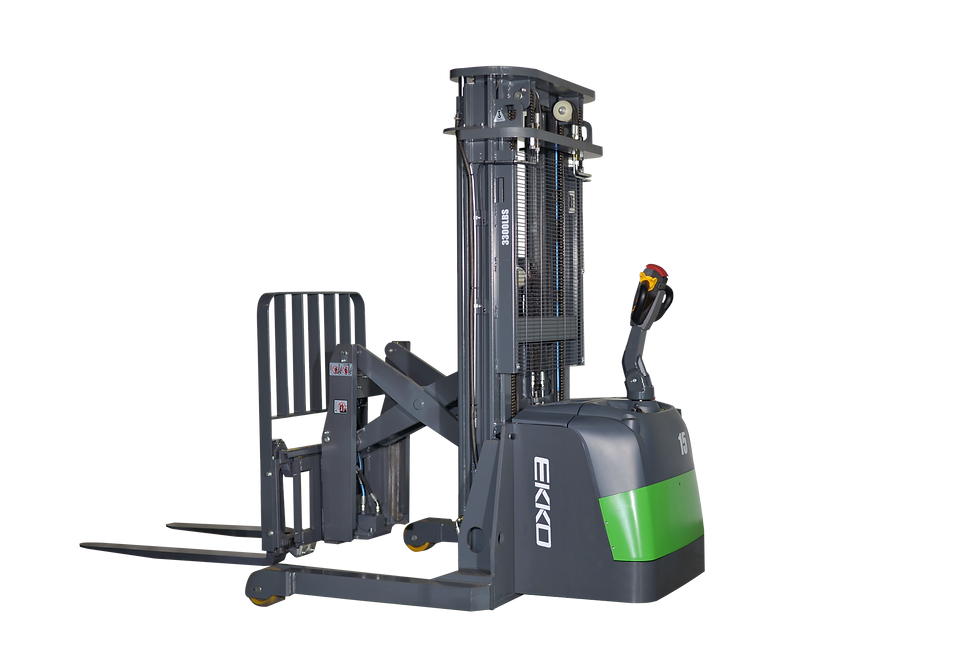EKKO Lithium Walkie Reach Truck 3300 lb Cap., 189" Height, Side Shift - ER15-216LI