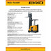 EKKO Stand-up Rider Forklift, 4000 lb Cap., 189" Lift Ht. 48V - EK18RFL