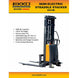 EKKO Semi-Electric Straddle Stacker | 119" Lift Height | 3300 lb Capacity | EA15B