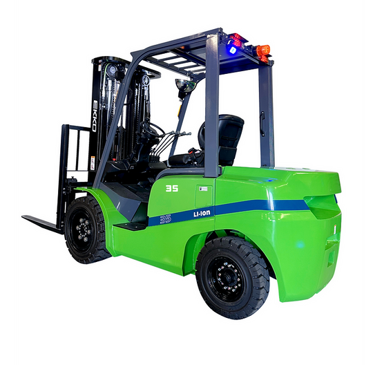 EKKO 4-Wheel Lithium-Powered Forklift | 7000 lbs Capacity | 185" Lift Height | EK35GT-LI