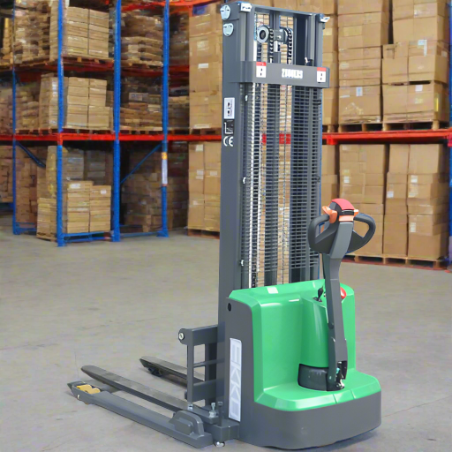 EKKO Lithium Straddle Stacker | 145" Lift Height | 2800 lb Capacity | EB13E-145Li