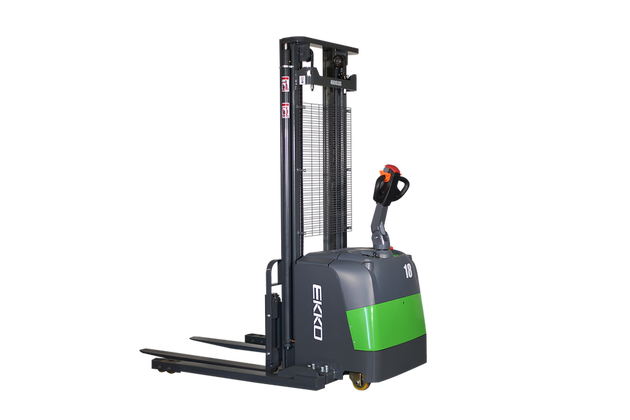 EKKO Lithium Straddle Stacker | 145" Lift Height | 4000 lb Capacity | EB18C-145LI