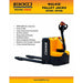 EKKO Electric Walkie Pallet Truck with 5500 lb Load Capacity - EP25E