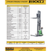 EKKO Lithium Straddle Stacker | Side-Shifting | 145" Lift Height | 2640 lb Capacity | EB13ES-145Li