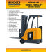 EKKO Stand-up Rider Forklift, 4000 lb Cap., 216" Lift Ht. 48V - EK18RF
