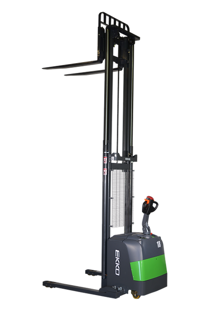 EKKO Lithium Straddle Stacker | 118" Lift Height | 4000 lb Capacity | EB18C-118LI