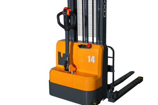 EKKO Electric Straddle Stacker | 138" Lift Height | 3000 lb Capacity | EB14C-138