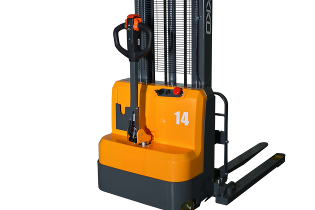 EKKO Electric Straddle Stacker | 138" Lift Height | 3000 lb Capacity | EB14C-138