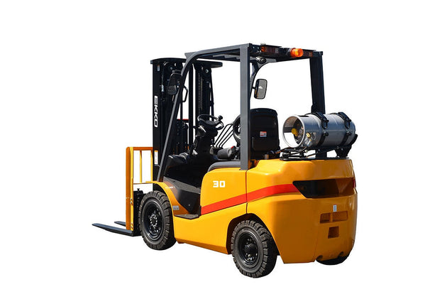 EKKO Pneumatic Propane Forklift (LPG) 6,000 lbs cap, 185" Lift Height - EK30TLP