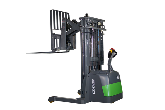 EKKO Lithium Walkie Reach Truck 3300 lb Cap., 138" Height, Side Shift - ER15-138LI