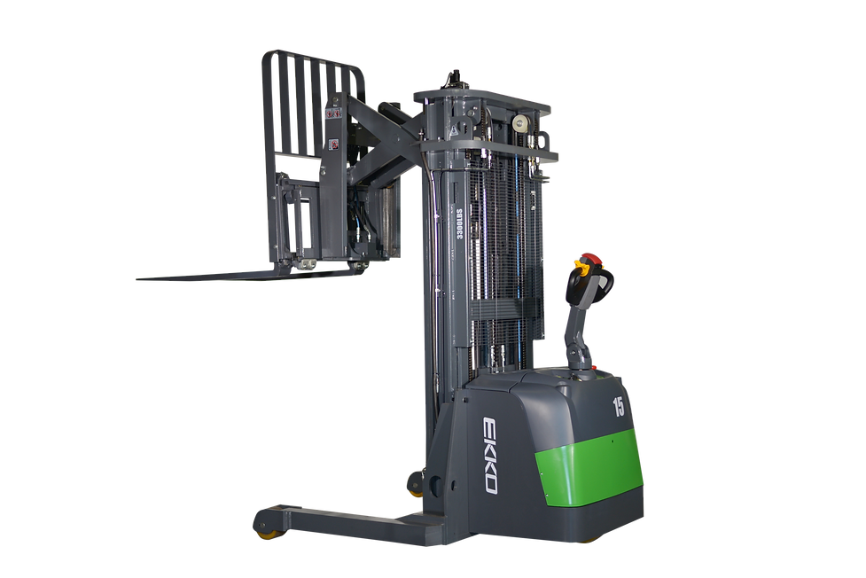 EKKO Lithium Walkie Reach Truck 3300 lb Cap., 189" Height, Side Shift - ER15-216LI