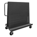 Durham AF-3048-PBLP-95 A-Frame Truck, Pegboard & Louvered Panel, Gray, 30 X 54-1/2 X 57