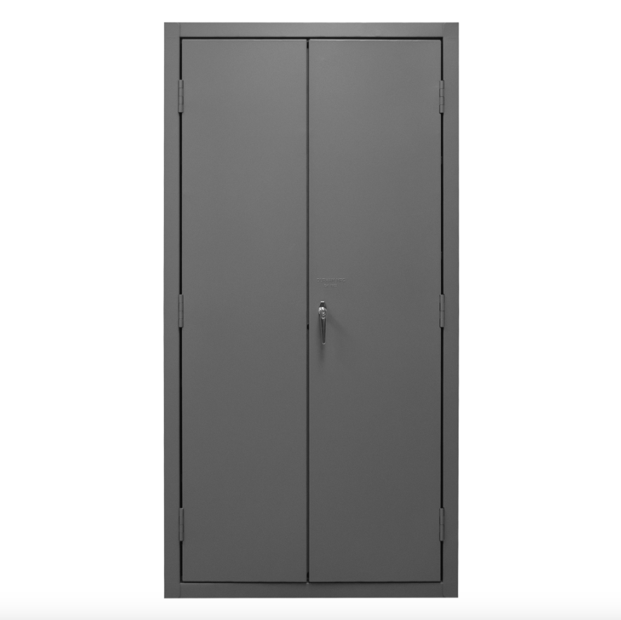 Durham 2500-138B-5295 Cabinet, 16 Gauge, 138 Blue Bins, 36 X 24 X 84