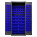Durham 2500-138B-5295 Cabinet, 16 Gauge, 138 Blue Bins, 36 X 24 X 84
