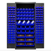 Durham 2500-138B-5295 Cabinet, 16 Gauge, 138 Blue Bins, 36 X 24 X 84