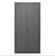 Durham 2501-BDLP-102-3S-5295 Cabinet, 16 Gauge, 102 Blue Bins, 3 Shelves, 36 X 24 X 72
