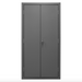 Durham 2501-BDLP-126-95 Cabinet, 16 Gauge, 126 Yellow Bins, 36 X 24 X 72