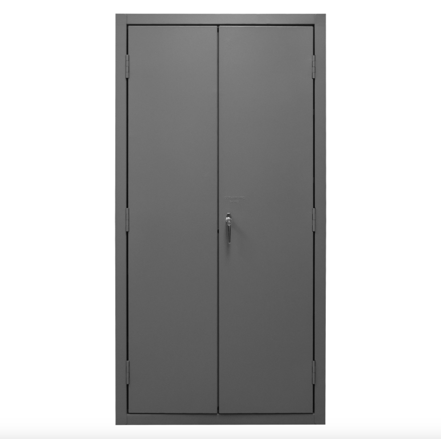 Durham 2501-BDLP-126-95 Cabinet, 16 Gauge, 126 Yellow Bins, 36 X 24 X 72
