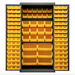 Durham 2501-BDLP-126-95 Cabinet, 16 Gauge, 126 Yellow Bins, 36 X 24 X 72