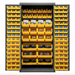 Durham 2501-BDLP-126-95 Cabinet, 16 Gauge, 126 Yellow Bins, 36 X 24 X 72