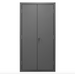 Durham 2501-BDLP-126-5295 Cabinet, 16 Gauge, 126 Blue Bins, 36 X 24 X 72