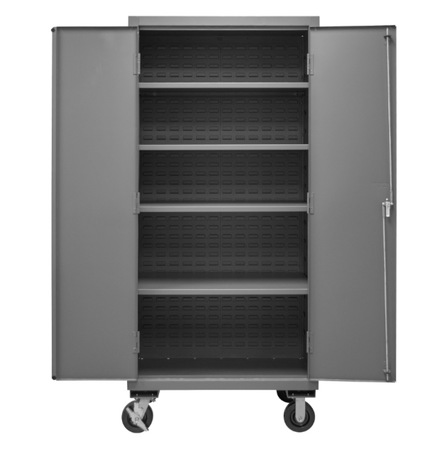 Durham 2501M-BLP-4S-95 Cabinet, 16 Gauge, 4 Shelves, 36 X 24 X 81