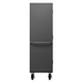 Durham 2502M-BLP-42-5295 Mobile Cabinet, 16 Gauge, 42 Blue Bins, 48 X 24 X 81