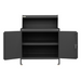 Durham 3000RSLF-95 Stationary Workstation, 1 Fixed Shelf, Riser, 2 Doors, 36-1/8 X 24-1/4 X 46-7/8