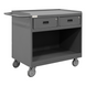 Durham 3117-95 Mobile Bench Cabinet, 2 Drawers, No Doors, Steel Top, 24-1/4 X 42-1/8 X 36-3/8